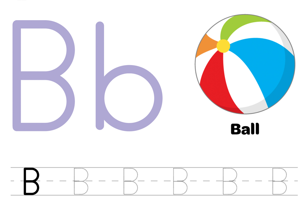Print And Write The Letter B Learn With Zakaria 